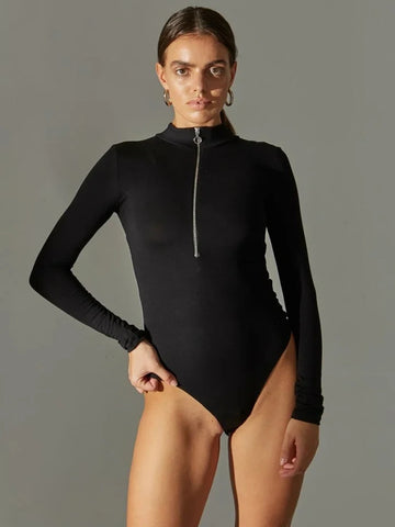 Zipper Sexy  Bodysuits
